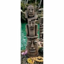 Design Toscano 35.5 in. H Gods of the 3 Pleasures Tiki Gods Statue -Design Toscano Sales Store design toscano garden statues ng31188 31 1000