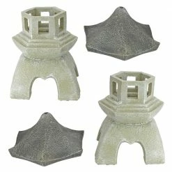 Design Toscano Asian Pagoda Medium Statue Set (2-Piece) -Design Toscano Sales Store design toscano garden statues ng729869 1f 1000