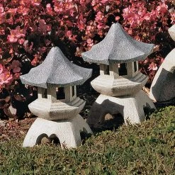 Design Toscano Asian Pagoda Medium Statue Set (2-Piece) -Design Toscano Sales Store design toscano garden statues ng729869 c3 1000 1