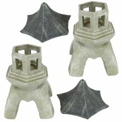 Design Toscano Asian Pagoda Large Statue Set (2-Piece) -Design Toscano Sales Store design toscano garden statues ng729870 1f 1000