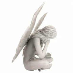 Design Toscano 10 in. H The Secret Garden Fairies Gazing Fairy Statue -Design Toscano Sales Store design toscano garden statues pd1539 4f 1000 1
