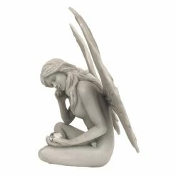 Design Toscano 10 in. H The Secret Garden Fairies Gazing Fairy Statue -Design Toscano Sales Store design toscano garden statues pd1539 fa 1000