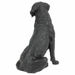 Design Toscano 15.5 in. H Black Labrador Retriever Dog Garden Statue -Design Toscano Sales Store design toscano garden statues ql156176 1f 1000