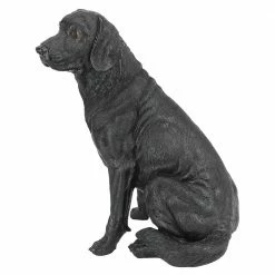 Design Toscano 15.5 in. H Black Labrador Retriever Dog Garden Statue -Design Toscano Sales Store design toscano garden statues ql156176 44 1000 1