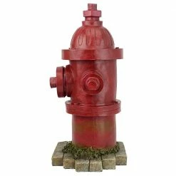Design Toscano 14 in. H Dog's Second Best Friend Fire Hydrant Statue -Design Toscano Sales Store design toscano garden statues ql5468 44 1000