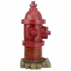 Design Toscano 14 in. H Dog's Second Best Friend Fire Hydrant Statue -Design Toscano Sales Store design toscano garden statues ql5468 4f 1000