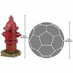 Design Toscano 14 in. H Dog's Second Best Friend Fire Hydrant Statue -Design Toscano Sales Store design toscano garden statues ql5468 76 1000