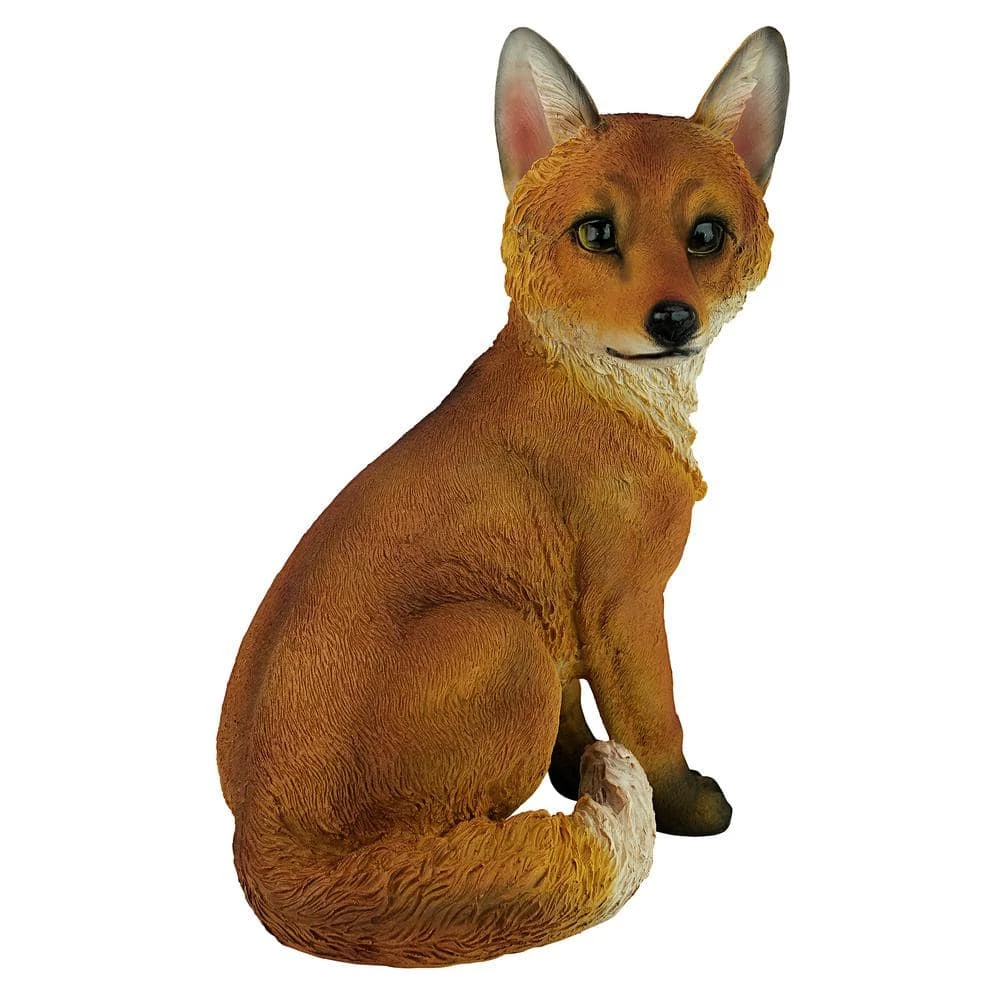 Design Toscano 14 in. H Woodie the Woodland Fox Garden Statue 3 Design Toscano 14 in. H Woodie the Woodland Fox Garden Statue