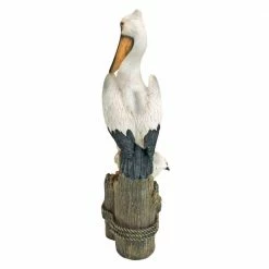 Design Toscano 24 in. H Ocean's Perch Pelican Statue -Design Toscano Sales Store design toscano garden statues ql56458 44 1000