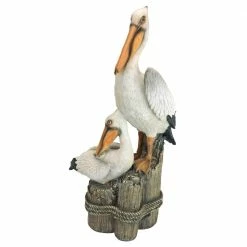 Design Toscano 24 in. H Ocean's Perch Pelican Statue -Design Toscano Sales Store design toscano garden statues ql56458 c3 1000 1