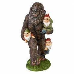 Design Toscano 16 in. H Schlepping the Garden Gnomes Bigfoot Statue -Design Toscano Sales Store design toscano garden statues qm16042 c3 1000 1