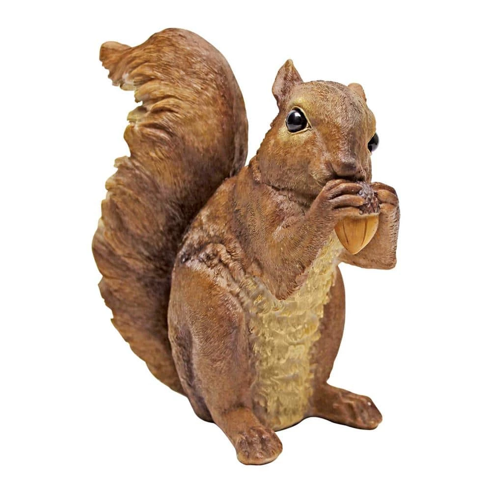 Design Toscano 6.5 in. H Woodland Squirrel Chomper Statue 3 Design Toscano 6.5 in. H Woodland Squirrel Chomper Statue