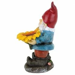 Design Toscano 11.5 in. H Sunflower Sammy Garden Gnome Statue 21 Design Toscano 11.5 in. H Sunflower Sammy Garden Gnome Statue -Design Toscano Sales Store design toscano garden statues qm19474 1f 1000 1