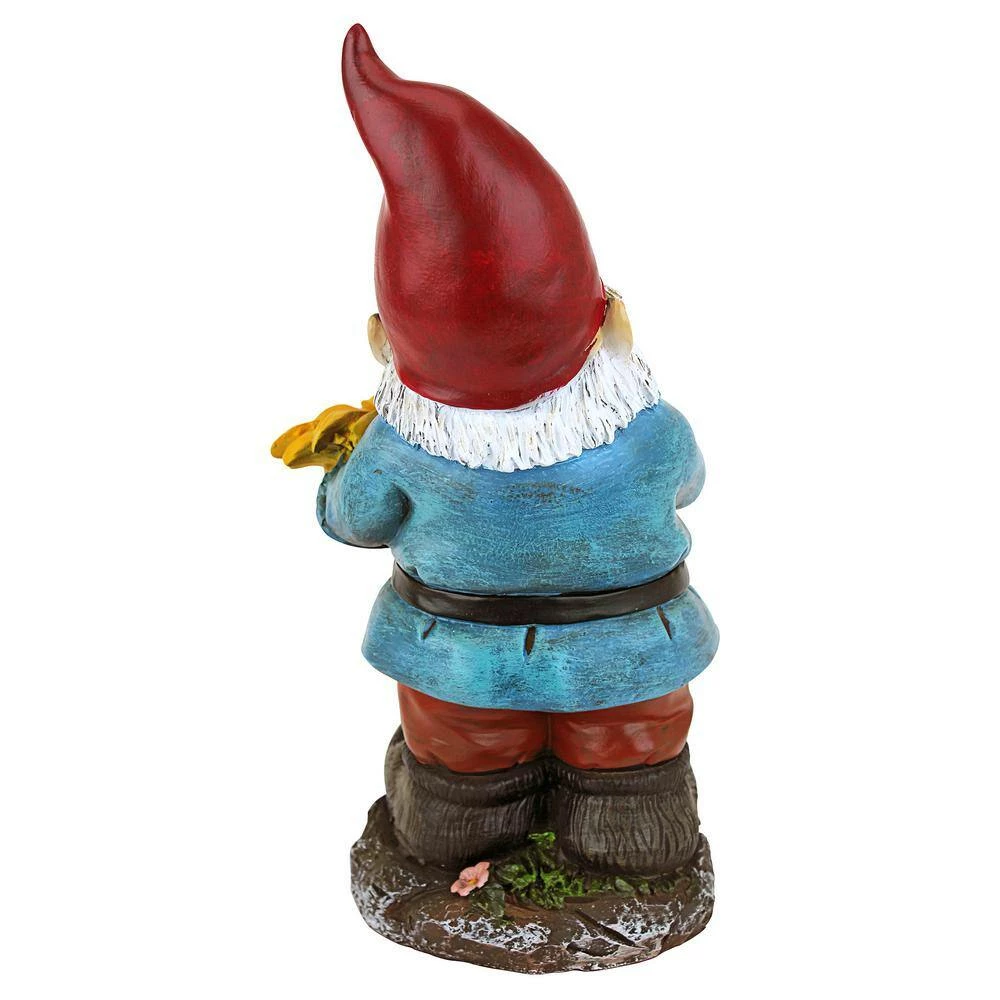 Design Toscano 11.5 in. H Sunflower Sammy Garden Gnome Statue 11 Design Toscano 11.5 in. H Sunflower Sammy Garden Gnome Statue - Image 9