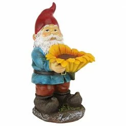 Design Toscano 11.5 in. H Sunflower Sammy Garden Gnome Statue 17 Design Toscano 11.5 in. H Sunflower Sammy Garden Gnome Statue -Design Toscano Sales Store design toscano garden statues qm19474 c3 1000 1