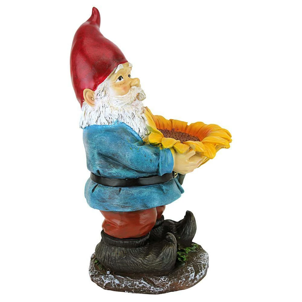 Design Toscano 11.5 in. H Sunflower Sammy Garden Gnome Statue 12 Design Toscano 11.5 in. H Sunflower Sammy Garden Gnome Statue - Image 10