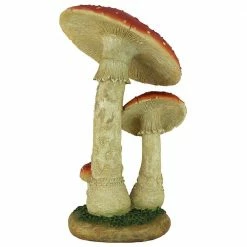 Design Toscano 13 in. H Mystic Forest Mushroom Red Statue -Design Toscano Sales Store design toscano garden statues qm223021 1f 1000