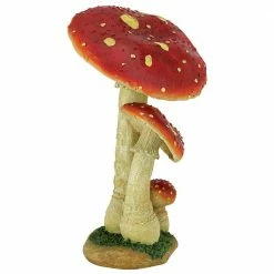 Design Toscano 13 in. H Mystic Forest Mushroom Red Statue -Design Toscano Sales Store design toscano garden statues qm223021 4f 1000 1