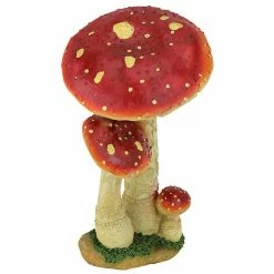 Design Toscano 13 in. H Mystic Forest Mushroom Red Statue -Design Toscano Sales Store design toscano garden statues qm223021 c3 1000 1