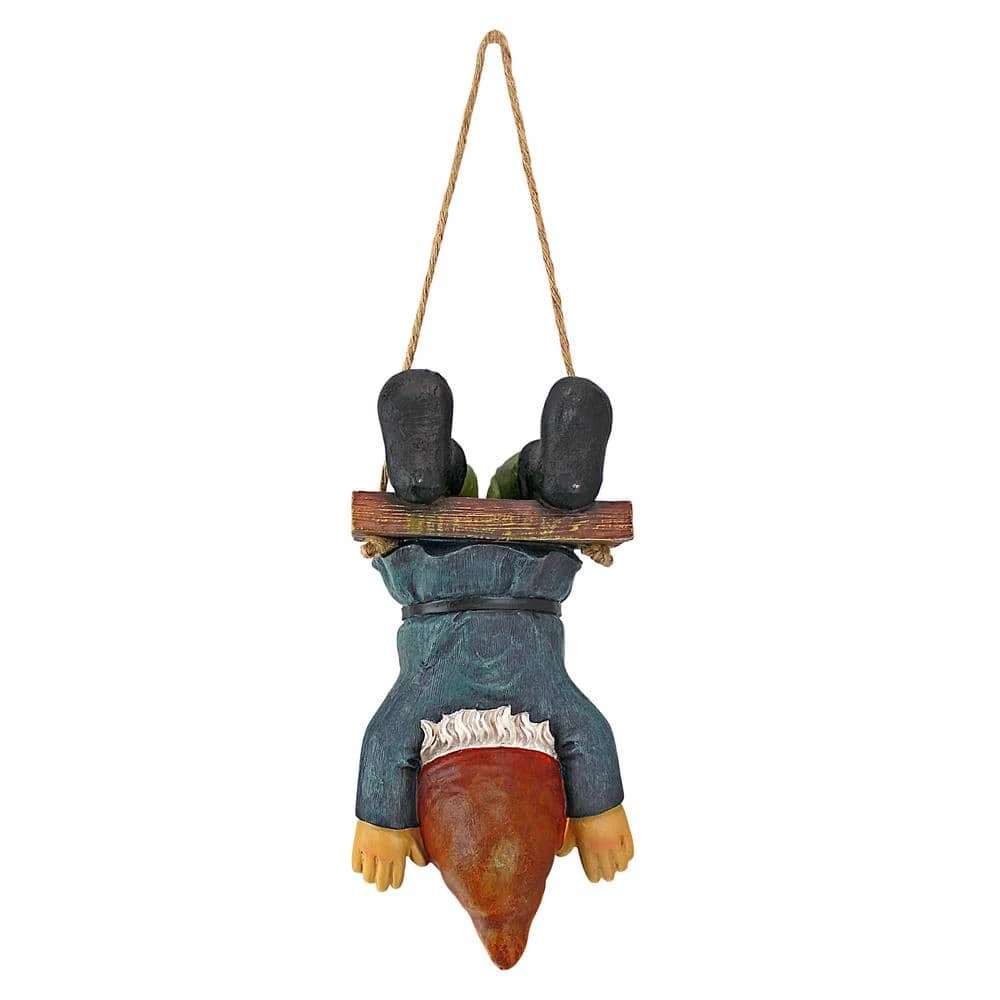 Design Toscano 11 in. H Alfie the Acrobat Swinging Gnome Statue 8 Design Toscano 11 in. H Alfie the Acrobat Swinging Gnome Statue - Image 6