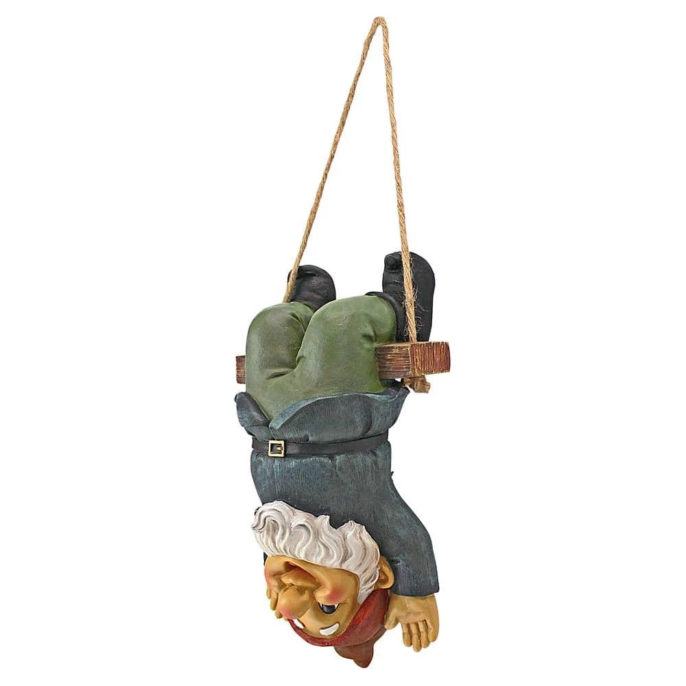 Design Toscano 11 in. H Alfie the Acrobat Swinging Gnome Statue 11 Design Toscano 11 in. H Alfie the Acrobat Swinging Gnome Statue - Image 9