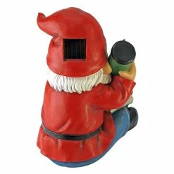 Design Toscano 9.5 in. H Flashlight Freddie Solar Garden Gnome Statue -Design Toscano Sales Store design toscano garden statues qm2530600 4f 1000 1