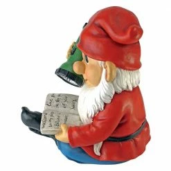 Design Toscano 9.5 in. H Flashlight Freddie Solar Garden Gnome Statue -Design Toscano Sales Store design toscano garden statues qm2530600 c3 1000 1
