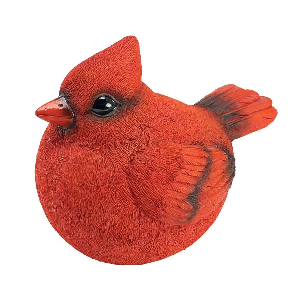 Design Toscano 6.5 in. H Cardinal Burly Bird Statue 3 Design Toscano 6.5 in. H Cardinal Burly Bird Statue