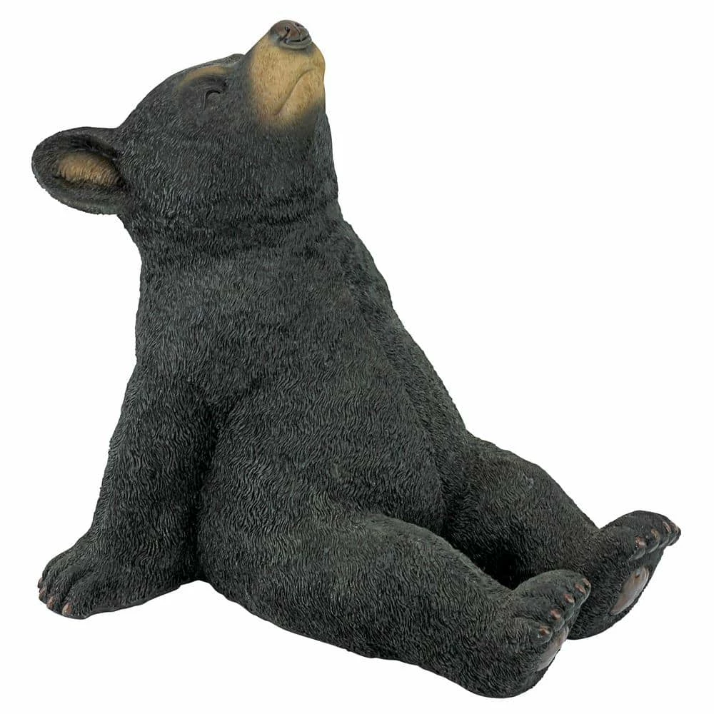 Design Toscano 11.5 in. H Catching Rays Bear Cub Statue 3 Design Toscano 11.5 in. H Catching Rays Bear Cub Statue