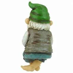 Design Toscano 9.5 in. H Ziggy the Fishing Gnome Garden Sitter Statue -Design Toscano Sales Store design toscano garden statues qm2806500 44 1000
