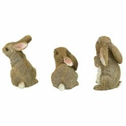 Design Toscano The Bunny Den Garden Rabbit Statue (3-Piece Set) -Design Toscano Sales Store design toscano garden statues qm92008 44 1000 1