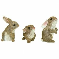Design Toscano The Bunny Den Garden Rabbit Statue (3-Piece Set) -Design Toscano Sales Store design toscano garden statues qm92008 4f 1000 1