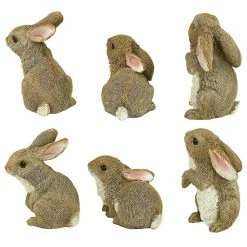 Design Toscano The Bunny Den Garden Rabbit Statue Set (6-Piece) -Design Toscano Sales Store design toscano garden statues qm992008 4f 1000 1
