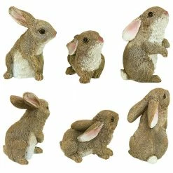Design Toscano The Bunny Den Garden Rabbit Statue Set (6-Piece) -Design Toscano Sales Store design toscano garden statues qm992008 c3 1000 1
