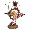 Design Toscano 9.5 in. H Radiant Rose Dangling Fairy Sculpture with Stand