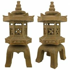 Design Toscano Sacred Pagoda Lantern Illuminated Statue (2-Piece Set) -Design Toscano Sales Store design toscano garden statues ss98577 1f 1000