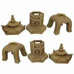 Design Toscano Sacred Pagoda Lantern Illuminated Statue (2-Piece Set) -Design Toscano Sales Store design toscano garden statues ss98577 44 1000 1
