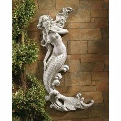 Design Toscano 33 in. H Mermaid of Langelinie Cove Wall Sculpture -Design Toscano Sales Store design toscano outdoor wall sculptures eu6424 76 1000