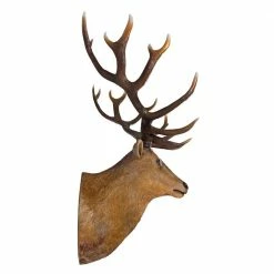 Design Toscano 58.5 in. H Big Antler Buck Trophy Deer Head Wall Sculpture -Design Toscano Sales Store design toscano outdoor wall sculptures ne170216 1f 1000 1