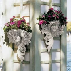 Design Toscano 15 in. H Le Printemps and Le Etoile French Greenmen Wall Sculptures (Set of 2) -Design Toscano Sales Store design toscano outdoor wall sculptures ng302819 76 1000
