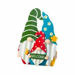 Glitzhome 30.25 in. H Metal Gnome Family Garden Stakes (KD) -Design Toscano Sales Store glitzhome decorative garden stakes 2023000015 4f 1000