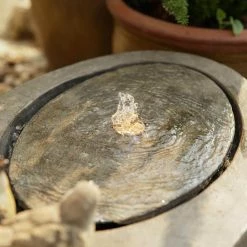 Glitzhome 25 in. L Outdoor Polyresin Spring Birds Floor Fountain with Pump and LED Light (KD) -Design Toscano Sales Store glitzhome freestanding fountains 2007300001 44 1000