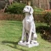 Glitzhome 28.25 in. H MGO Sitting Labrador Retriever Dog Garden Statue -Design Toscano Sales Store glitzhome garden statues 2025400006 64 1000
