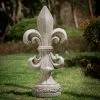 Glitzhome 27.25 in. H MGO Standing Fleur De Lis Garden Statue 1 Glitzhome 27.25 in. H MGO Standing Fleur De Lis Garden Statue -Design Toscano Sales Store glitzhome garden statues 2025400016 64 1000