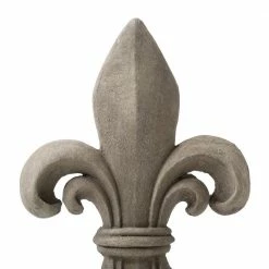 Glitzhome 27.25 in. H MGO Standing Fleur De Lis Garden Statue -Design Toscano Sales Store glitzhome garden statues 2025400016 fa 1000