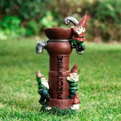 Glitzhome 16.5 in. H Solar Polyresin Water Pump Gnome Garden Statue 19 Glitzhome 16.5 in. H Solar Polyresin Water Pump Gnome Garden Statue -Design Toscano Sales Store glitzhome garden statues 2025400020 31 1000