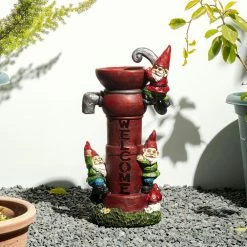 Glitzhome 16.5 in. H Solar Polyresin Water Pump Gnome Garden Statue 13 Glitzhome 16.5 in. H Solar Polyresin Water Pump Gnome Garden Statue -Design Toscano Sales Store glitzhome garden statues 2025400020 77 1000