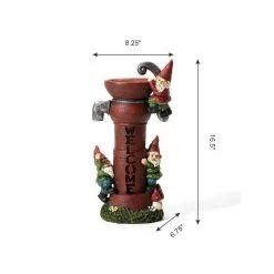 Glitzhome 16.5 in. H Solar Polyresin Water Pump Gnome Garden Statue 14 Glitzhome 16.5 in. H Solar Polyresin Water Pump Gnome Garden Statue -Design Toscano Sales Store glitzhome garden statues 2025400020 c3 1000