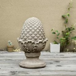 Glitzhome 16.5 in. H MGO Artichoke Garden Statue -Design Toscano Sales Store glitzhome garden statues gh2025400014 31 1000