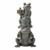 Glitzhome 28.25 in. H Bronze MGO Stacked Frog Garden Statue -Design Toscano Sales Store glitzhome garden statues gh2025400018 64 1000